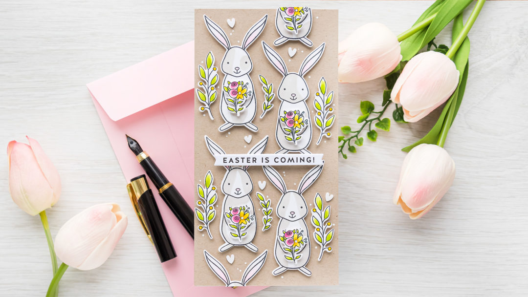 Simon Says Stamp | Easter Is Coming - Bunny Pattern Mini Slimline Card | Video