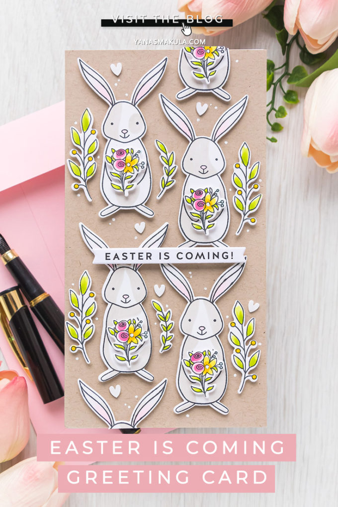 Simon Says Stamp | Easter Is Coming - Bunny Pattern Mini Slimline Card | Video