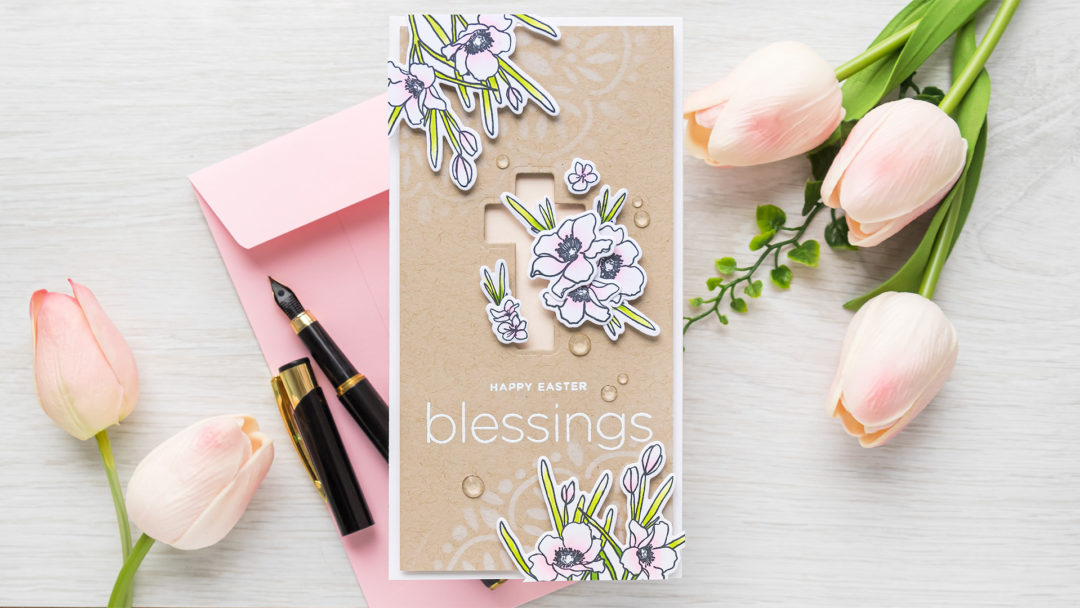 Simon Says Stamp | Happy Easter Blessings Mini Slimline Card