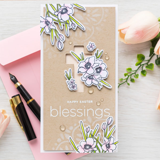 Simon Says Stamp | Happy Easter Blessings Mini Slimline Card