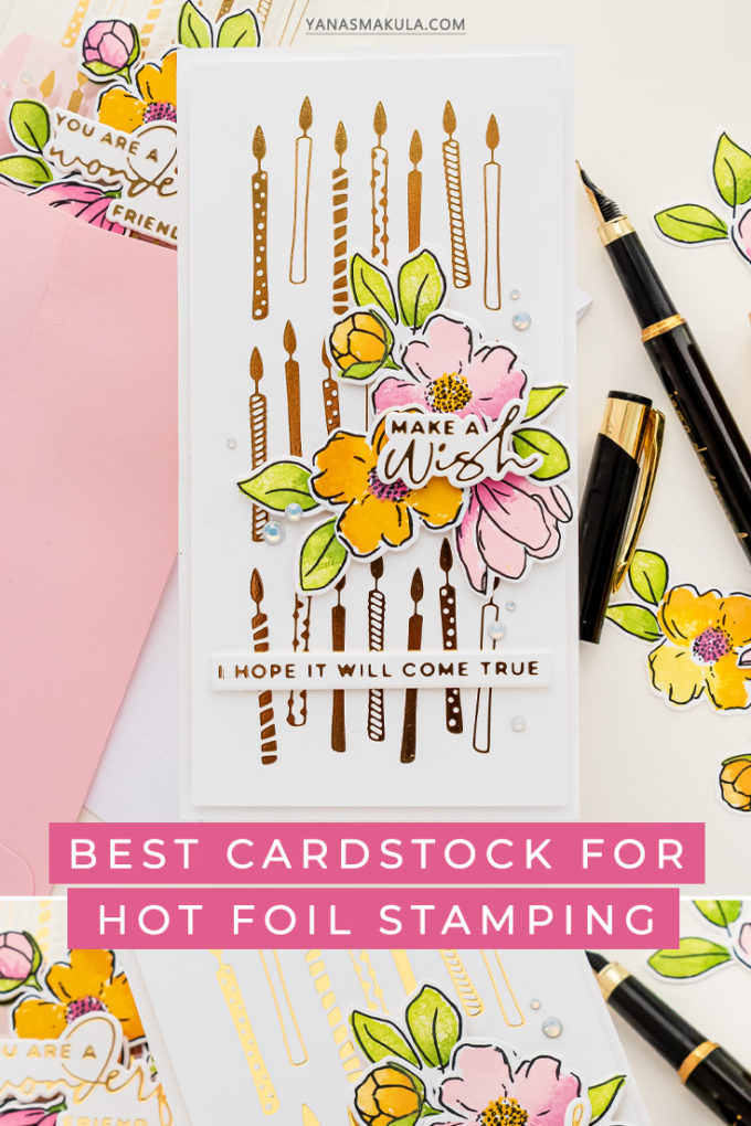 Best Cardstock & Acetate for Hot Foil Stamping. Video