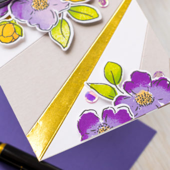 Simon Says Stamp | Mini Slimline Birthday in Yellow and Purple