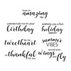 Spellbinders Tweet Sentiments Clear Stamps