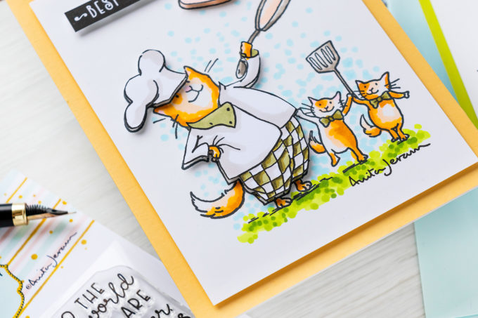 Colorado Craft Company | Simple Scene Cards with Anita Jeram Stamps & Copic Markers | Video