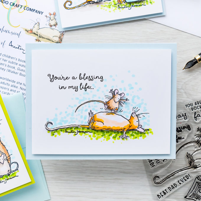 Colorado Craft Company | Simple Scene Cards with Anita Jeram Stamps & Copic Markers | Video