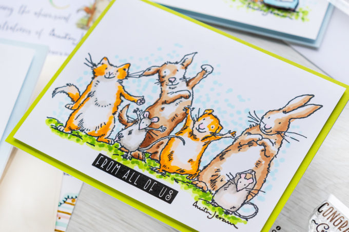 Colorado Craft Company | Simple Scene Cards with Anita Jeram Stamps & Copic Markers | Video