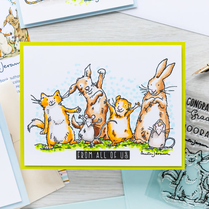 Colorado Craft Company | Simple Scene Cards with Anita Jeram Stamps & Copic Markers | Video