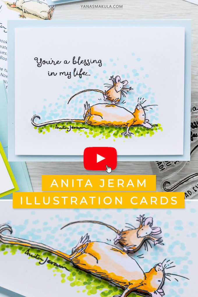 Colorado Craft Company | Simple Scene Cards with Anita Jeram Stamps & Copic Markers | Video