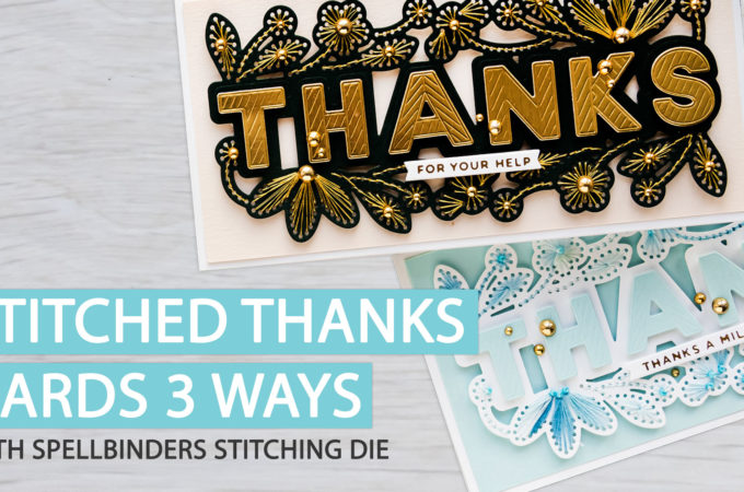 Stitched Thanks Cards 2 Ways | Video