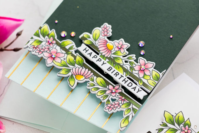 Simon Says Stamp | Slimline Florals on A2 Cards 4 Ways | Video