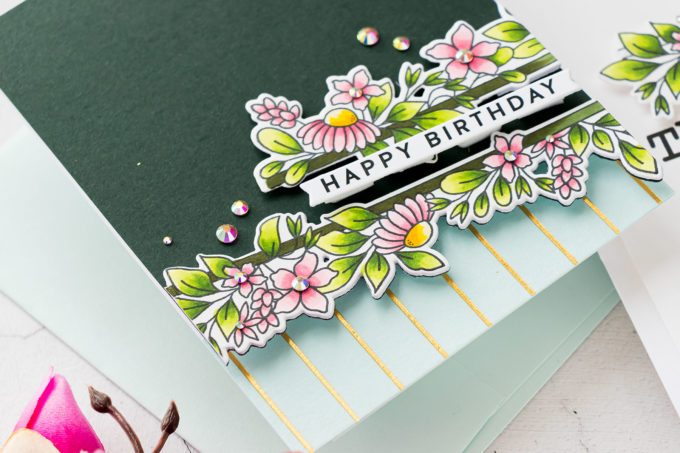 Simon Says Stamp | Slimline Florals on A2 Cards 4 Ways | Video