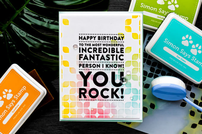 Simon Says Stamp | You Rock Birthday Card