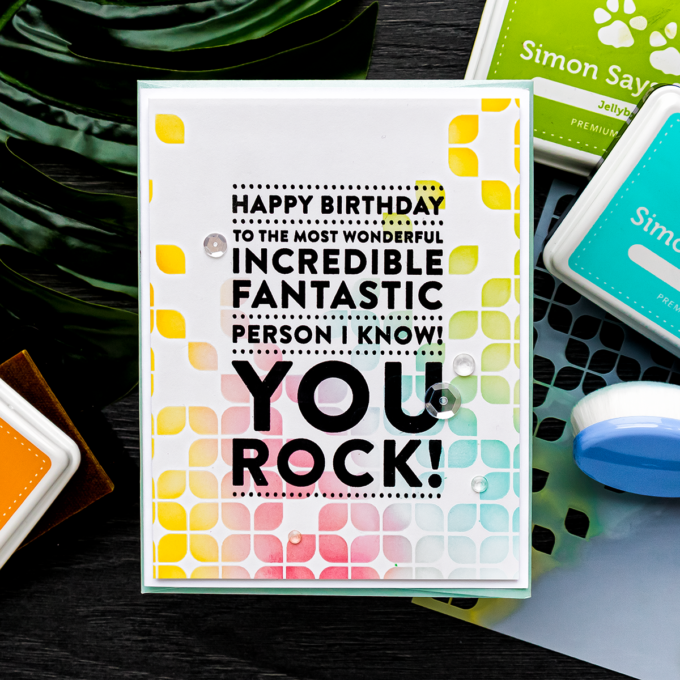 Simon Says Stamp | You Rock Birthday Card