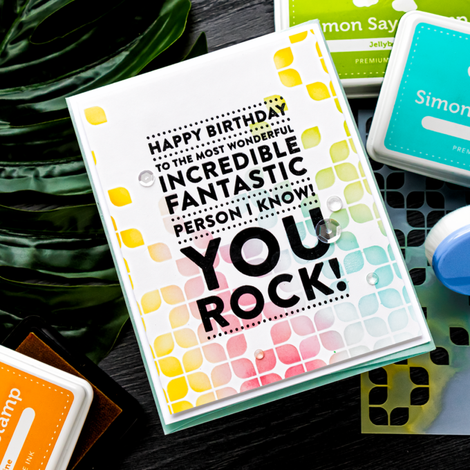 Simon Says Stamp | You Rock Birthday Card