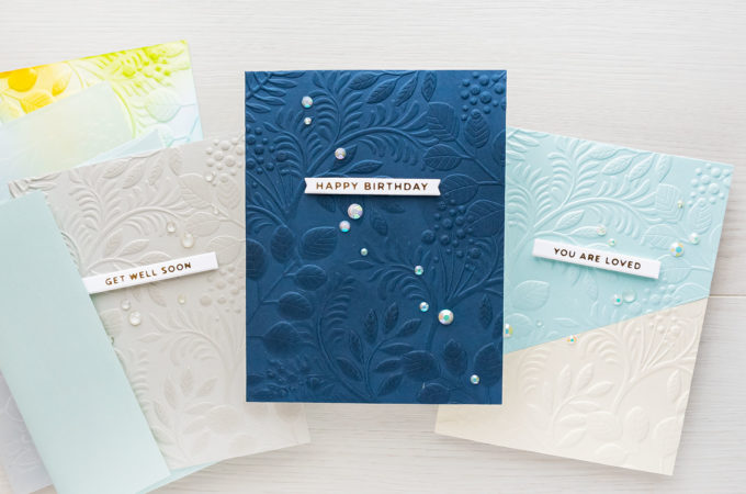 Simon Says Stamp | Deep Embossed Clean & Simple Cards + New Release