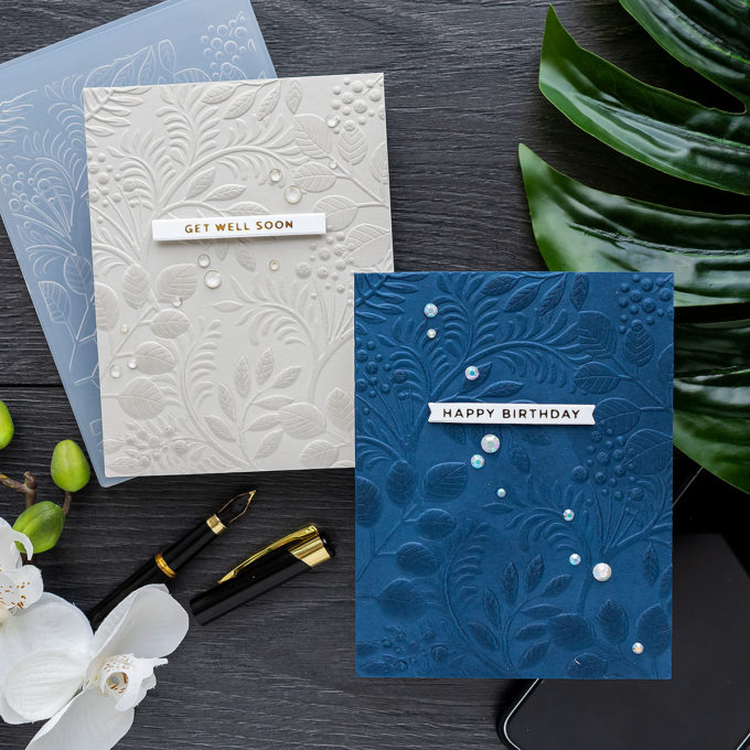 Simon Says Stamp | Deep Embossed Clean & Simple Cards + New Release