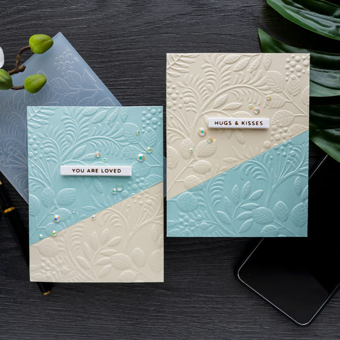 Simon Says Stamp | Deep Embossed Clean & Simple Cards + New Release