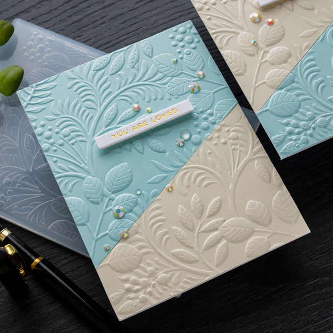 Simon Says Stamp | Deep Embossed Clean & Simple Cards + New Release