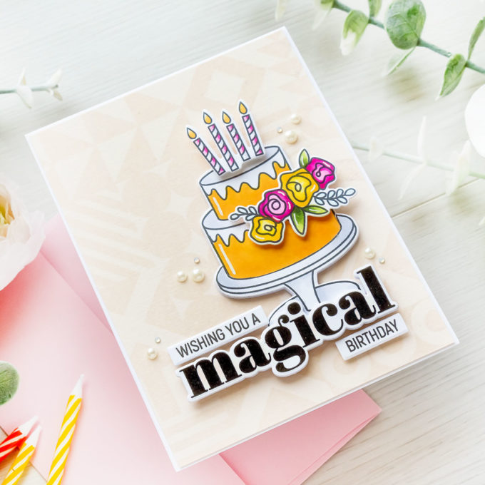 Simon Says Stamp | Magical Birthday Card featuring Simon Says Stamp DO WHAT IT CAKES sss202315c #simonsaysstamp #sssmakemagic 