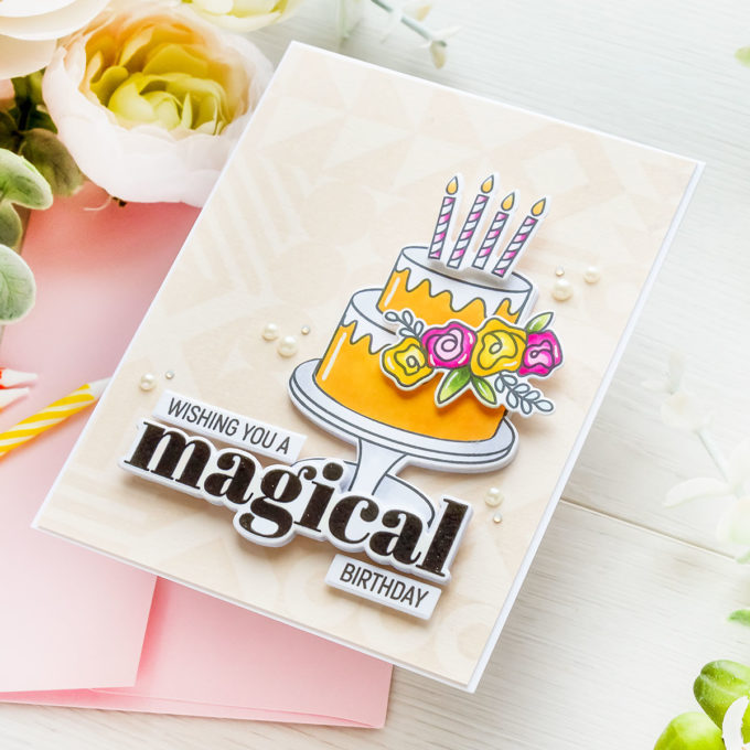 Simon Says Stamp | Magical Birthday Card featuring Simon Says Stamp DO WHAT IT CAKES sss202315c #simonsaysstamp #sssmakemagic 