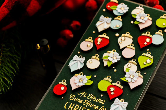 Spellbinders | It's a Christmas Season - Christmas Ornaments Mini Slimline Card