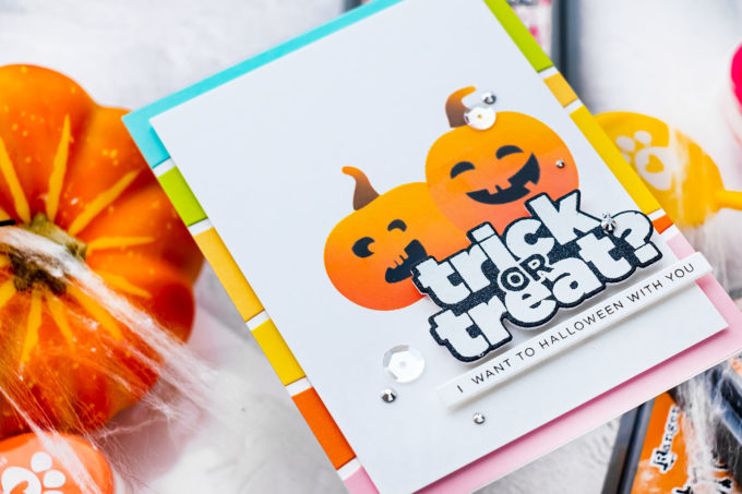Simon Says Stamp | Trick or Treat? Halloween card by Yana Smakula