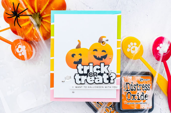 Simon Says Stamp | Trick or Treat? Halloween card by Yana Smakula