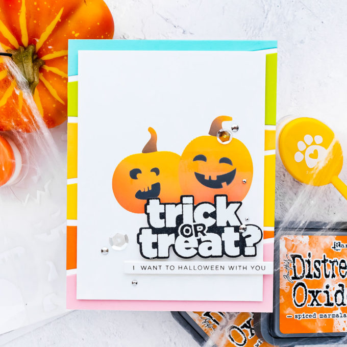 Simon Says Stamp | Trick or Treat? Halloween card by Yana Smakula