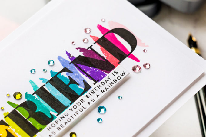 Simon Says Stamp | Minimalistic Stamping - Rainbow Friend