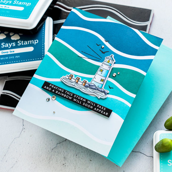 Simon Says Stamp | Stormy Sea Waves Builder Card. Video