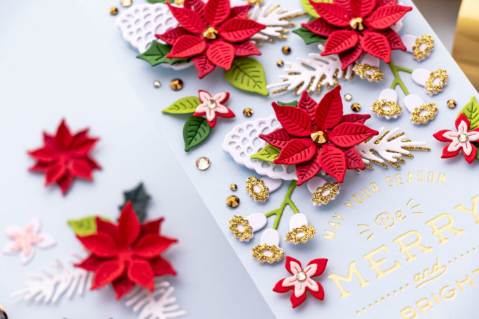 Spellbinders | It’s a Christmas Season – Christmas Blooms Mini Slimline Card. Video