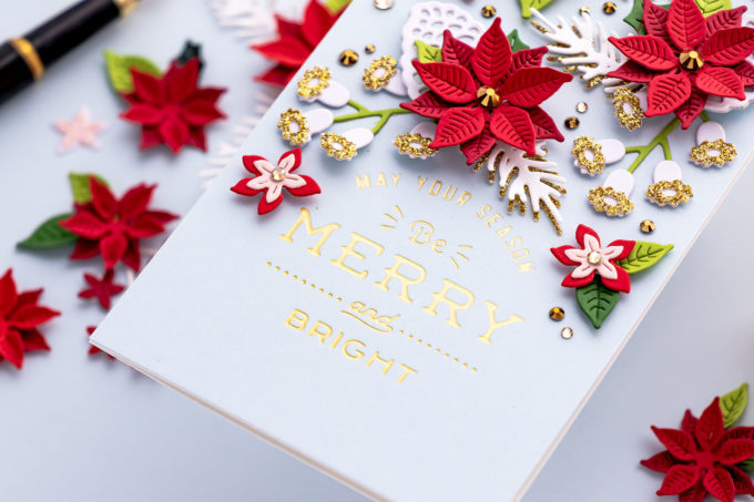 Spellbinders | It’s a Christmas Season – Christmas Blooms Mini Slimline Card. Video