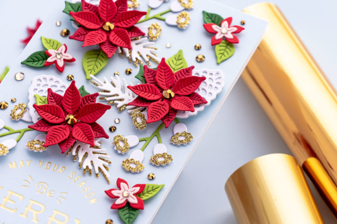 Spellbinders | It’s a Christmas Season – Christmas Blooms Mini Slimline Card. Video