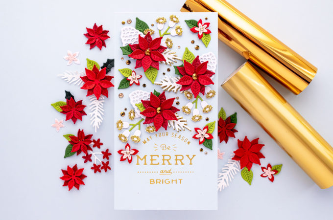 Spellbinders | It’s a Christmas Season – Christmas Blooms Mini Slimline Card. Video