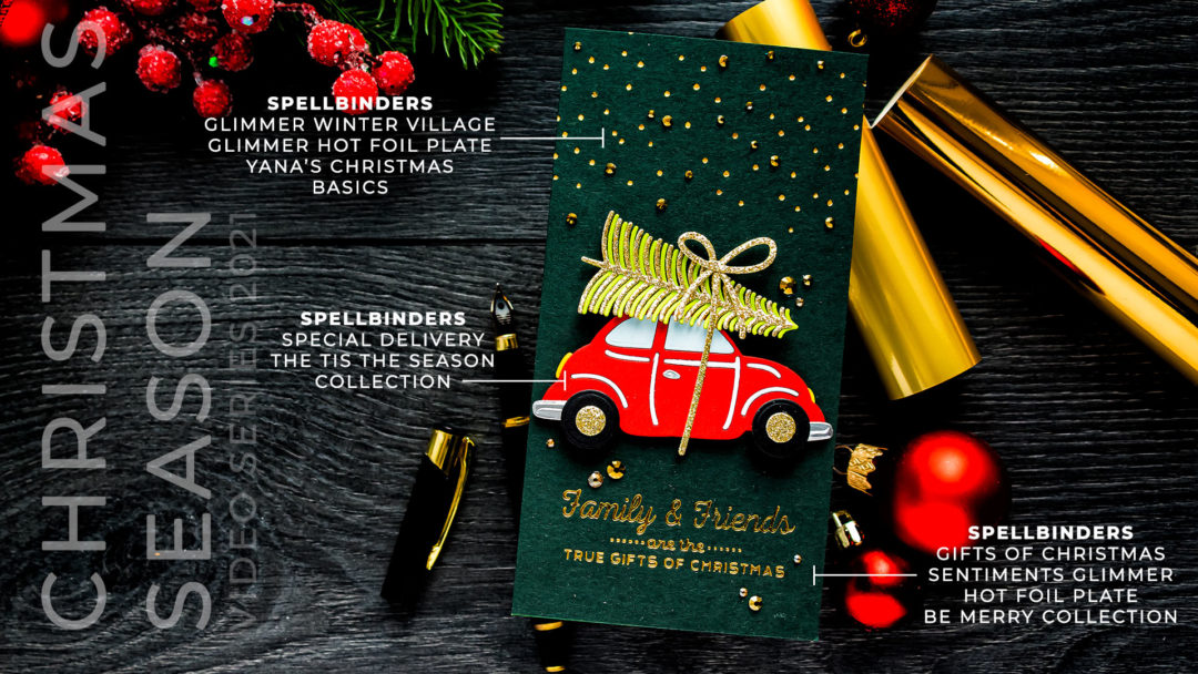 Spellbinders | It’s a Christmas Season – Special Delivery Mini Slimline Card. Video