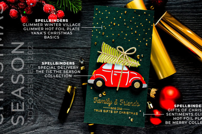 Spellbinders | It’s a Christmas Season – Special Delivery Mini Slimline Card. Video