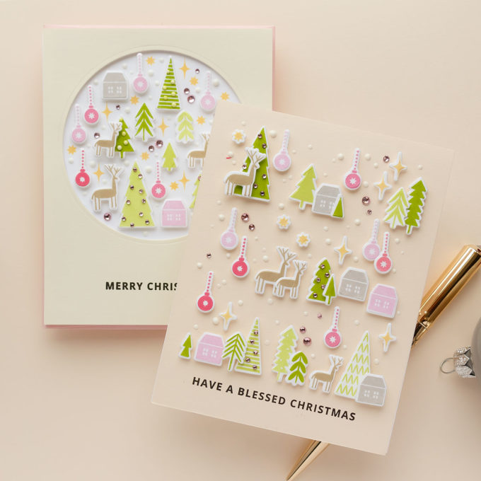 Iconic Christmas Cards with MFT Stamps | Video