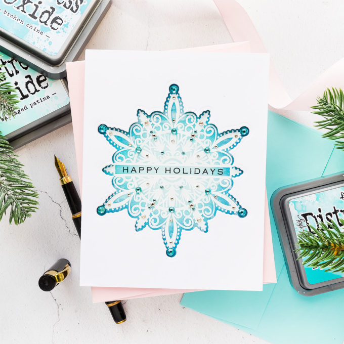 It’s STAMPtember! Gina K Designs - Shimmering Snowflakes