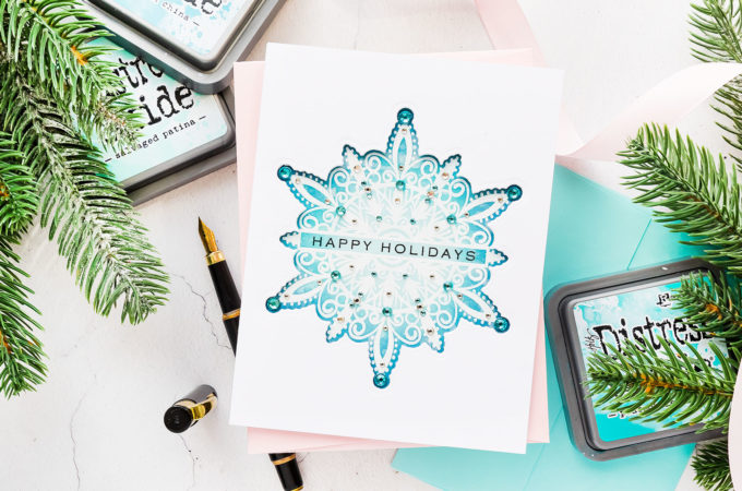 It’s STAMPtember! Gina K Designs - Shimmering Snowflakes