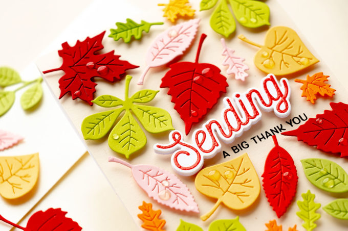 Spellbinders | October Clubs - Small Die, Large Die, Glimmer and Clear Stamp Cards