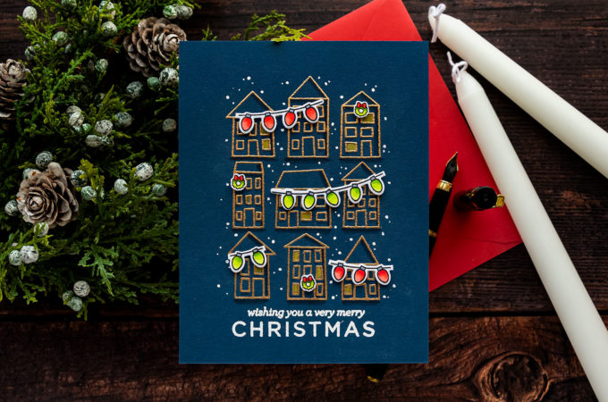 Simon Says Stamp | Printmaking Houses for Christmas