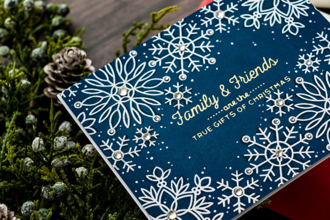 Simon Says Stamp | Snowflake Edges - Combining Hot Foil Stamping & Heat Embossing. Video