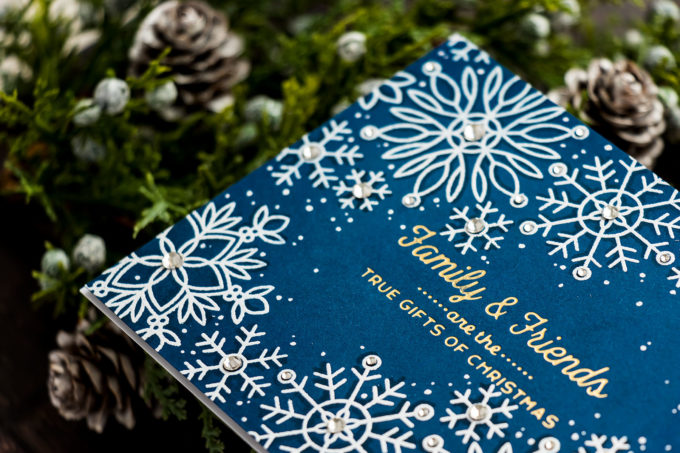 Simon Says Stamp | Snowflake Edges - Combining Hot Foil Stamping & Heat Embossing. Video