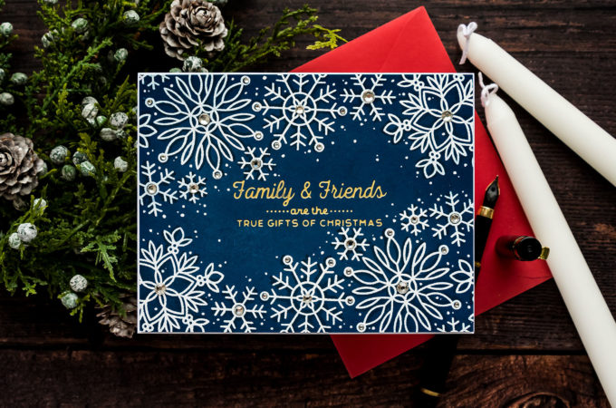 Simon Says Stamp | Snowflake Edges - Combining Hot Foil Stamping & Heat Embossing. Video