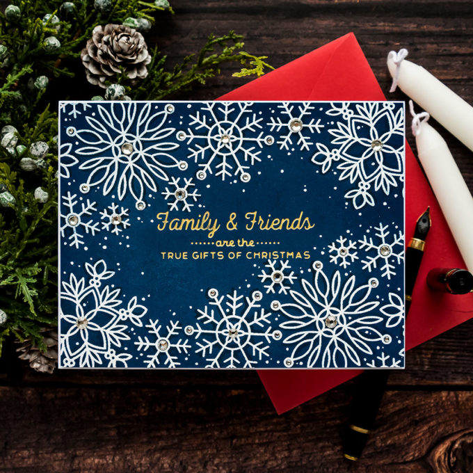 Simon Says Stamp | Snowflake Edges - Combining Hot Foil Stamping & Heat Embossing. Video