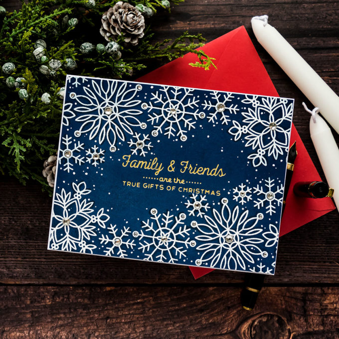 Simon Says Stamp | Snowflake Edges - Combining Hot Foil Stamping & Heat Embossing. Video