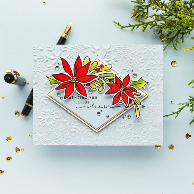 Simon Says Stamp | Snowflake Visions Embossed Card