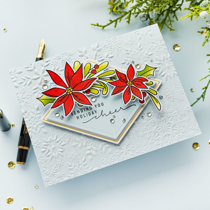 Simon Says Stamp | Snowflake Visions Embossed Card