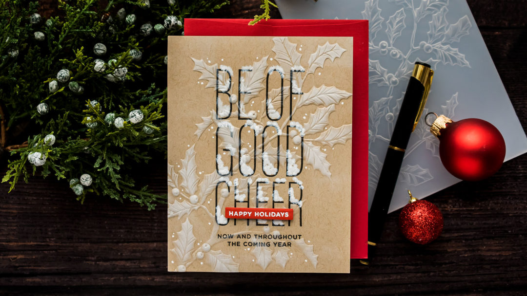 Simon Says Stamp | Handmade Holidays Release - Good Cheer Card. Blog Hop + Giveaway