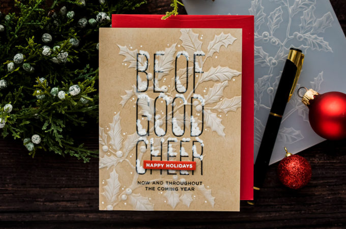 Simon Says Stamp | Handmade Holidays Release - Good Cheer Card. Blog Hop + Giveaway